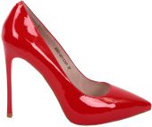 Flona Остроносые красные лакированные туфли на каблуке